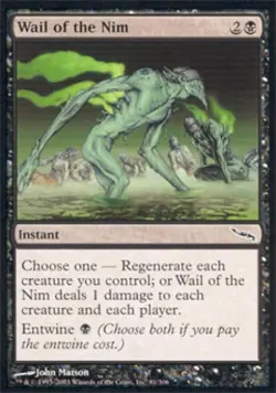 Wail of the Nim - Medium Play MTG Mirrodin - Image 1