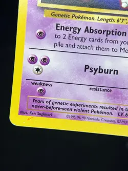 1999 TCG Pokemon #3 Mewtwo Movie Promo Gold Foil Stamp LP - Image 4