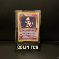 Mewtwo - 10/130 - Pokemon Base Set 2 Holo Rare Card WOTC LP - Image 1