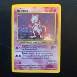 Mewtwo - 10/130 - Pokemon Base Set 2 Holo Rare Card WOTC LP - Image 2