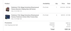 Pokemon Mega Evolution Phantasmal Flames Pokemon Center ETB *PRESALE CONFIRMED* - Image 2