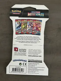 Pokemon Sword And Shield Battle Styles Sleeved Booster Pack (Random art) NEW - Image 2