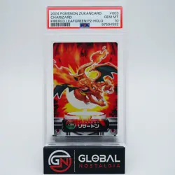 Charizard 2004 Zukancard FireRed Leafgreen P2-Holo pokemon no 003 PSA 10 - Image 1