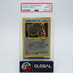 Shining steelix 2001 Japanese Neo 4 pokemon #208 PSA 10 - Image 1