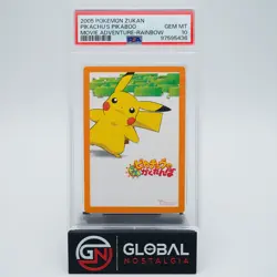 Pikachu Pikaboo 2005 Zukan Movie Adventure Rainbow pokemon PSA 10 POP 1 - Image 1