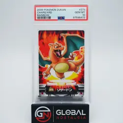 Charizard Zukan Rainbow foil 2005 pokemon zukancard no 273 POP 3 PSA 10 - Image 1