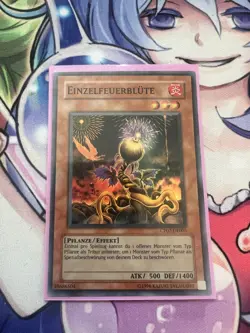 LONEFIRE BLOSSOM SUPER RARE GERMAN CP07-EN005 DE005 LIGHT PLAY YUGIOH - Image 1