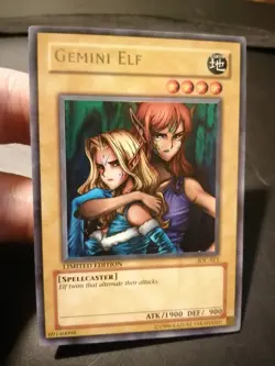 Yugioh Gemini Elf IOC-SE1 Ultra Rare Promo Limited Edition NM - Image 1