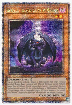 Nebulus, Dragon Ruler of Mishaps (Quarter Century Rare) ALIN-EN019 NM Yugioh - Image 1