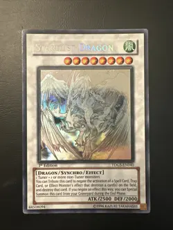 Yugioh Stardust Dragon Ghost Rare TDGS-EN040 The Duelist Genesis 1st Edition A2 - Image 1