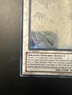 Yugioh Stardust Dragon Ghost Rare TDGS-EN040 The Duelist Genesis 1st Edition A2 - Image 4