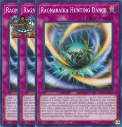 Yugioh! 3x Ragnaraika Hunting Dance MP25-EN363 Common 1st Ed NM - Image 1