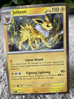 Jolteon SVP169 Cosmos Holo Black Star Promo Pokemon TCG Card - Image 1