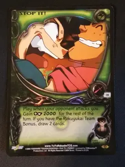 Yu Yu Hakusho TCG CCG Stop It! C66 Double Rainbow Foil Foil 1st Edition Card - Image 1