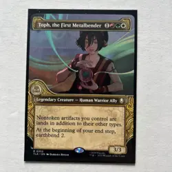1x Toph, the First Metalbender, Showcase Art, Magic MTG NM - Image 1