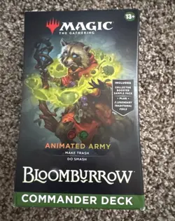 MTG Bloomburrow Commander Deck – Animated Army – Magic The Gathering Sealed - Image 1