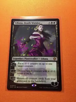 MTG Magic The Gathering Liliana, Death Wielder ECC Mythic Black Planeswalker - Image 1