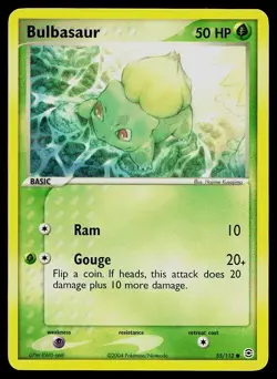 Pokemon Card FireRed & LeafGreen Bulbasaur 55/112 Common - Image 1