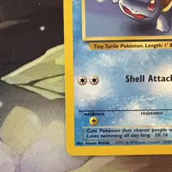 2000 Wizards Pokemon Team Rocket Unlimited Squirtle 68/82 Non Holo LP - Image 5