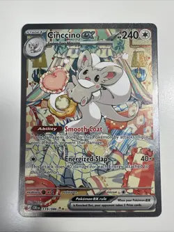 Pokemon TCG Cinccino ex 119/086 Chaos Rising Special Illustration Rare - Image 1