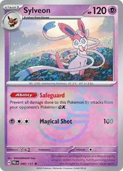 Sylveon Poke Ball 040/131 SV: Prismatic Evolutions Holo Rare Pokemon TCG Card NM - Image 1