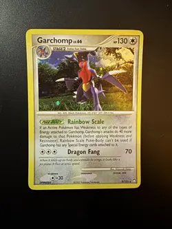 Pokemon TCG Garchomp 9/123 Mysterious Treasures Holo Rare 130 HP English LP/MP - Image 1