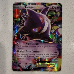Gengar EX 34/119 XY Phantom Forces Holo 170 HP Ultra Rare English - Image 1