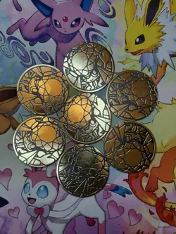 POKEMON TCG - Meg Diancie Coin - Lot of 7 - Collectible Coins - Image 1