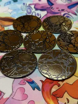 POKEMON TCG - Meg Diancie Coin - Lot of 7 - Collectible Coins - Image 2