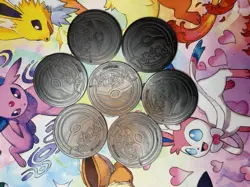 POKEMON TCG - Meg Diancie Coin - Lot of 7 - Collectible Coins - Image 3
