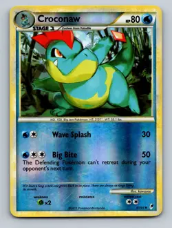 Pokemon TCG Croconaw Reverse Holo Uncommon Call of Legends 41/95 - Image 1