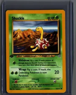 Shuckle 72/111 Common Neo Genesis Pokemon 1st Edition - Image 1