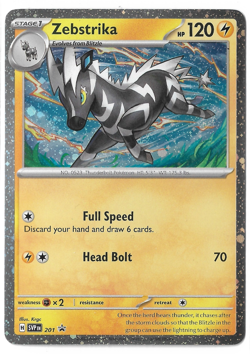 Pokemon TCG - Destined Rivals - Zebstrika SVP201 Promo English Card - Image 1