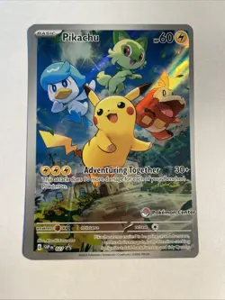 Pikachu - 027 (Pokemon Center Exclusive) 027 Sv: Scarlet & Violet Promo Card - Image 1