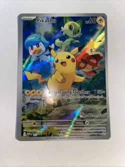 Pikachu - 027 (Pokemon Center Exclusive) 027 Sv: Scarlet & Violet Promo Card - Image 2