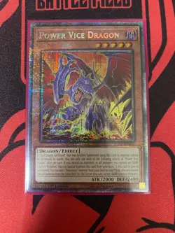 YuGiOh Power Vice Dragon (Starlight Rare) BLZD-EN002 Blazing Dominion 1st Ed NM - Image 1