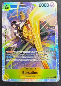 One Piece Borsalino SR EB04‑058 NM Adventure on Kami’s Island Super Rare - Image 1