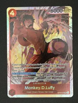One Piece The Time of Battle OP-16 - Monkey.D.Luffy OP16-015 Super Rare - Image 1