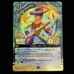 Lorcana Foil Woody - Jungle Guide Set Champs Top-8 Promo Wilds Unknown 54/P3 (3) - Image 1