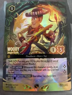 Woody Jungle Guide Foil Promo - Set Champs - Disney Lorcana - Image 1