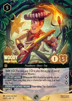 Disney Lorcana Woody Jungle Guide Set Championship FOIL Promo Champs - Image 1