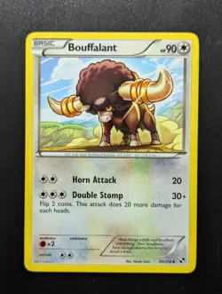 Bouffalant (90) Regular Uncommon Black and White 90/114 LP-NM - Image 1