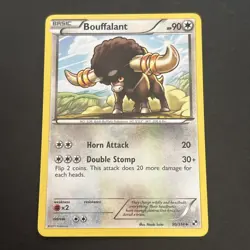 Bouffalant 90/114 Regular Black & White Base Set Pokemon TCG NM 2011 - Image 1