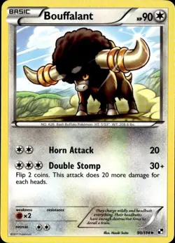 Bouffalant (90) Uncommon Black and White 90/114 NM - Image 1