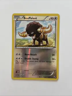 Bouffalant Rev Reverse Holo 90/114 BW Black & White Base NM - Image 1