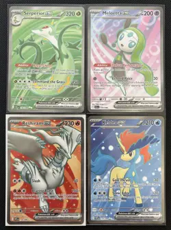 Pokemon TCG Black Bolt & White Flare - 4x Full Art Lot - Serperior Reshiram + - Image 1