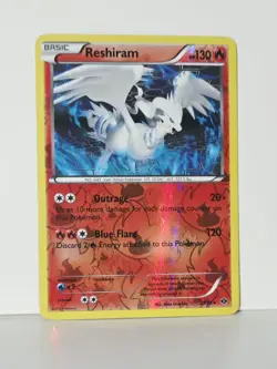 Reshiram 21/99 Reverse Holo Rare Black & White Next Destinies Pokemon 2012 LP - Image 1