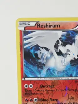 Reshiram 21/99 Reverse Holo Rare Black & White Next Destinies Pokemon 2012 LP - Image 3