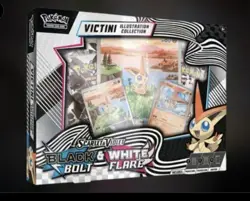 Pokemon TCG Black Bolt & White Flare Unova Victini Illustration Collection Box - Image 1