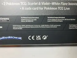 Pokemon Scarlet And Violet Black Bolt And White Flare Booster Box Poster Set NEW - Image 3